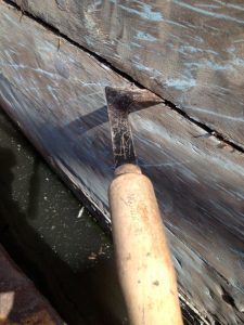 Caulking Wooden boat reefing tool