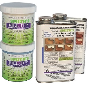 permanent rotten wood repair kit epoxy resins fill-it cpes