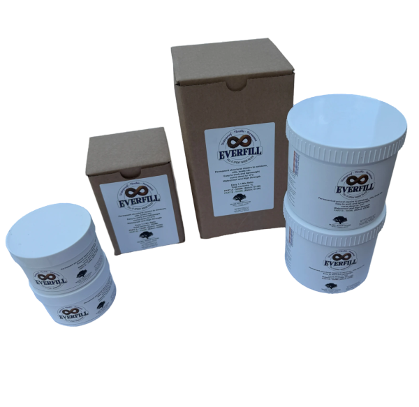EverFill epoxy wood filler Fill-It permanent flexible waterproof