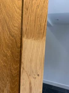 Clear penetrating epoxy sealer enhances the beauty of the wood