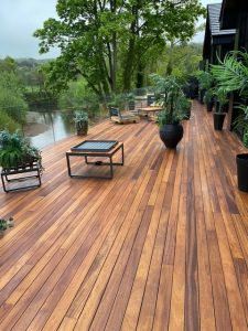 sealed hardwood decking