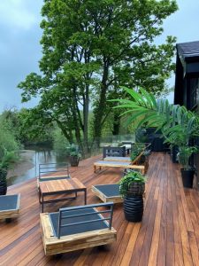 iroko deck sealed with CPES epoxy